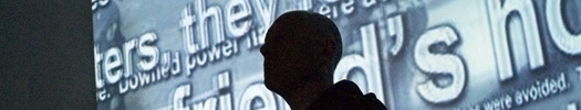 installation shots of <em>Guarded</em> at the Flaherty