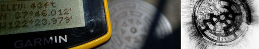 manhole covers, drawings, GPS readings